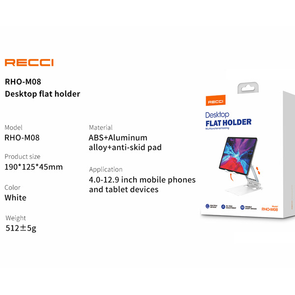 پایه نگهدارنده گوشی موبایل و تبلت رسی مدل RHO-M08