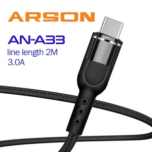 کابل شارژ USB به USB-C آرسون مدل AN-A33