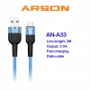 کابل شارژ USB به USB-C آرسون مدل AN-A33
