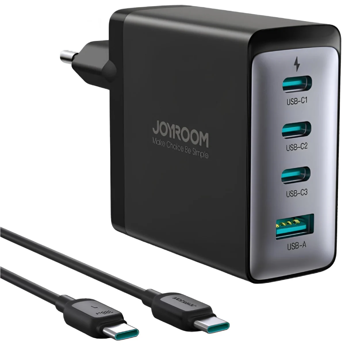 شارژر 100 وات جویروم مدل JR-TCG04 همراه با کابل