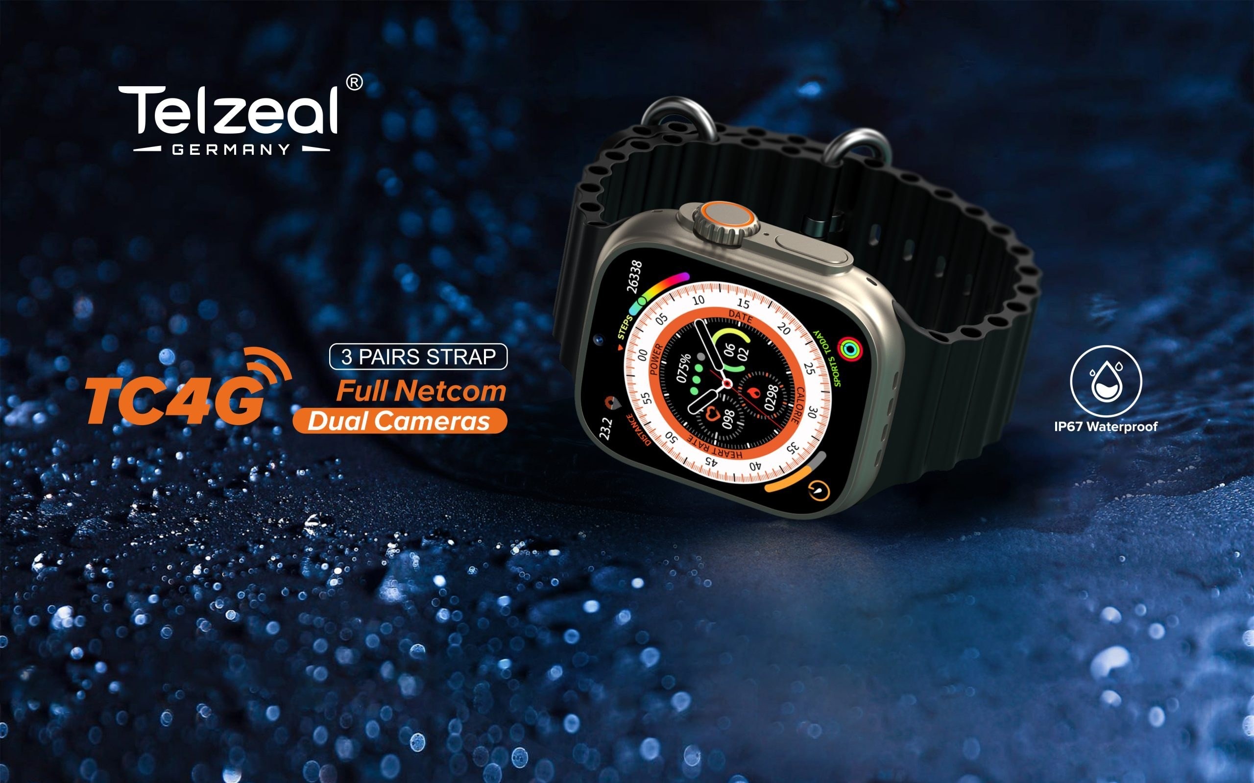 ویژگی های ساعت هوشمند تلزیل مدل Telzeal TC4G